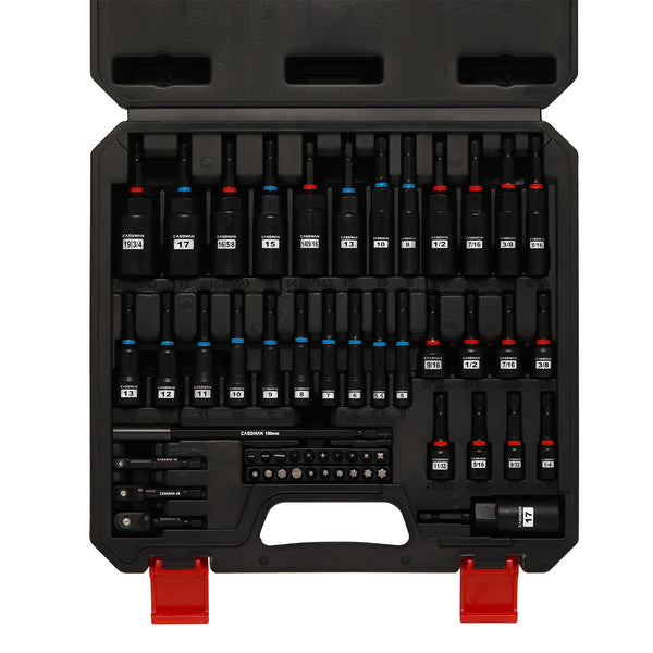 MAN WITH A MISSION brokker ラグマット 2点セット CASOMAN 55-Piece Magnetic Nut Driver Set for Impact Drills, Shallow &