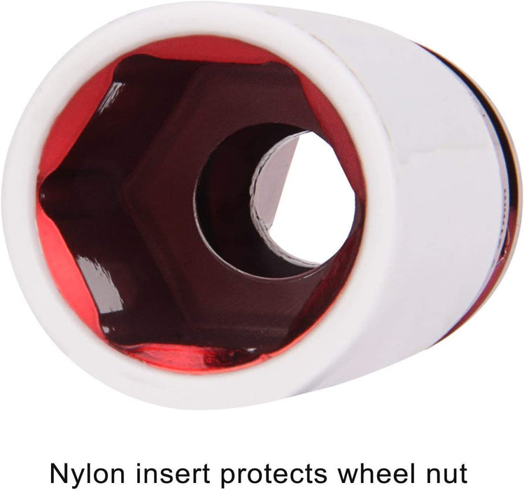 CASOMAN 1/2- Inch Drive Wheel Protector Impact Socket