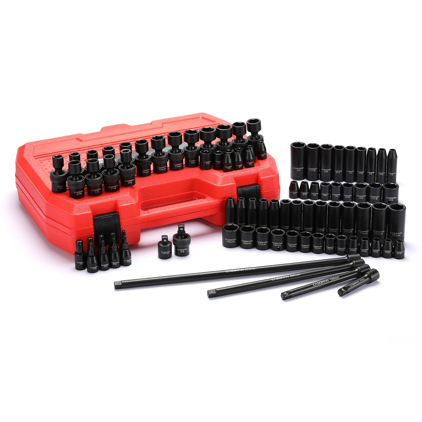 Become an Expert with CASOMAN's 87 Pcs Socket Set