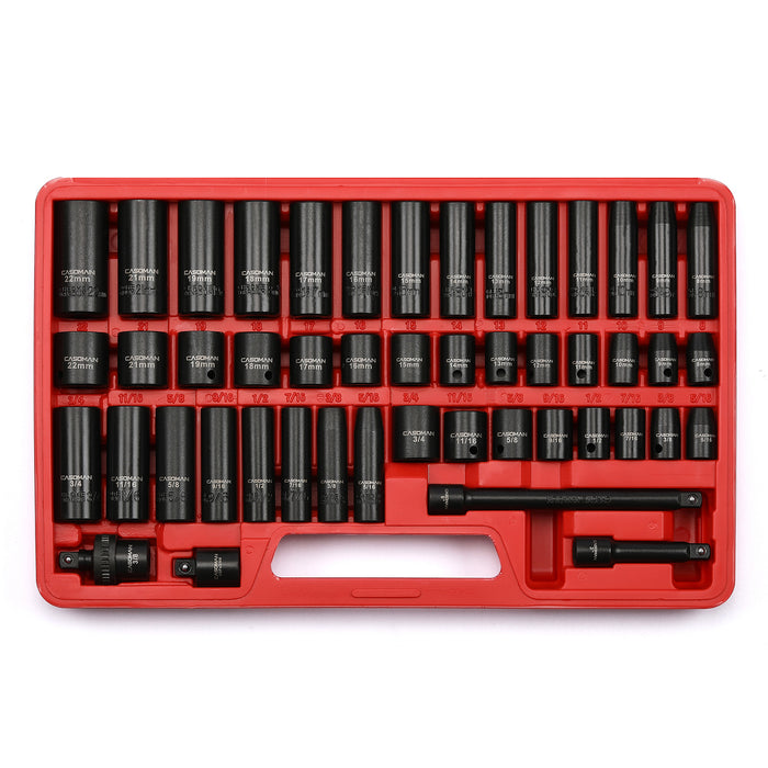 Upgrade Your Socket Game: CASOMAN 48-Piece Impact Socket Set