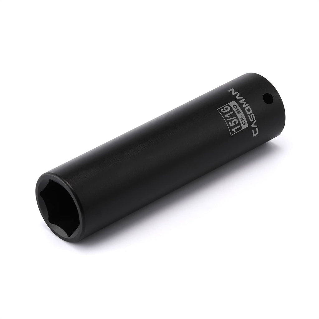 CASOMAN 1/2-Inch Drive Extra Deep Socket (15/16