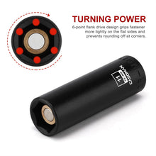 Load image into Gallery viewer, CASOMAN 14PCS 1/4"Drive Magnetic Impact Socket Set, Deep, 6-Point, Metric, 4mm to 15mm, CR-MO