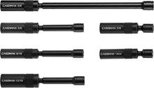 Load image into Gallery viewer, CASOMAN 6PCS Magnetic Swivel Spark Plug Socket Set, 3/8-Inch Drive, 12-Point Socket Set with 9/16", 5/8", 13/16", 14mm Sockets, 4", 6" &amp; 11" Length，CR-V