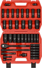 Load image into Gallery viewer, CASOMAN 1/2" Drive Master Impact Socket Set, 36 Piece Deep