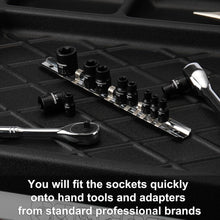 Load image into Gallery viewer, CASOMAN 11PCS Female Torx Socket Set, E Torx &amp; Star Socket Set with Rail, E4 - E20 Torque Sockets