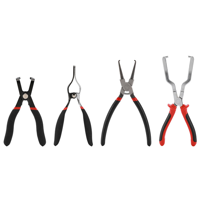 Rizom 6-Piece Fuel Line Pliers Set, Hose Clamp Pliers, Hose Removal Pliers, 30 Degree Disconnect Pliers, Hose Pipe Clamp Clip, 9 Inch Fuel Filter Caliper Set For Auto Maintenance