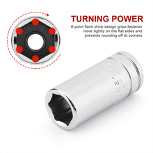 Load image into Gallery viewer, CASOMAN 10PCS 1/4"Drive 6 Pt. Mid-Length Socket Set, SAE, 3/16" to 9/16", Mirror Chrome Finish
