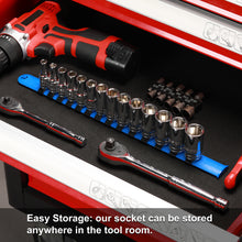 Load image into Gallery viewer, CASOMAN 14PCS 3/8" Drive 6 Pt. Mid-Length Socket Set, Metric, 6, 7, 8, 9, 10, 11, 12, 13, 14, 15, 16, 17, 18, 19 mm, Mirror Chrome Finish