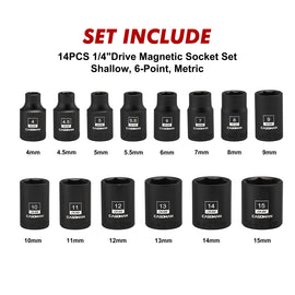 CASOMAN 14PCS 1/4