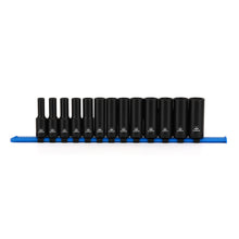 Load image into Gallery viewer, CASOMAN 13PCS 3/8"Drive Magnetic Impact Socket Set, Deep, 6-Point, Metric, 7mm to 19mm, CR-MO