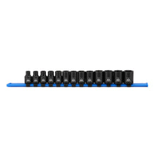 Load image into Gallery viewer, CASOMAN 13PCS 3/8"Drive Magnetic Socket Set, Shallow, 6-Point, Metric, 7mm to 19mm, CR-MO