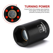 Load image into Gallery viewer, CASOMAN 13PCS 3/8"Drive Magnetic Socket Set, Shallow, 6-Point, Metric, 7mm to 19mm, CR-MO