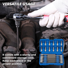Load image into Gallery viewer, CASOMAN 3/8"Drive Extra Long and Standard Torx Bit Socket Set, 24 Piece Torx Star Bit Set, T10 to T60, Length: 150mm, CR-V &amp; S2 Steel