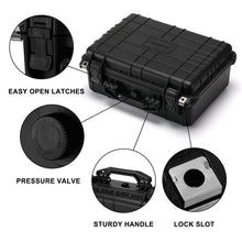 Load image into Gallery viewer, CASOMAN Water-proof Box, with Cush- Proof Sponge, IP67 Water Proof Grade, Customizable Foam, Perfectly Protection of Camera, Drones, Lens,Equipments, 16"x13.2"x7"