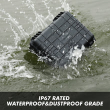 Load image into Gallery viewer, CASOMAN Water-proof Box, with Cush- Proof Sponge, IP67 Water Proof Grade, Customizable Foam, Perfectly Protection of Camera, Drones, Lens,Equipments, 16"x13.2"x7"