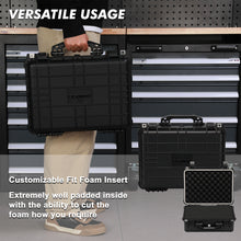 Load image into Gallery viewer, CASOMAN Water-proof Box, with Cush- Proof Sponge, IP67 Water Proof Grade, Customizable Foam, Perfectly Protection of Camera, Drones, Lens,Equipments, 16"x13.2"x7"