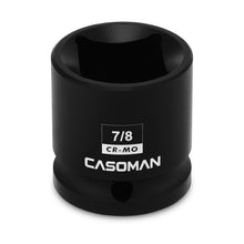 Load image into Gallery viewer, CASOMAN 1/2-Inch Drive 7/8-Inch Square Impact Socket, 4-Point, SAE, CR-MO