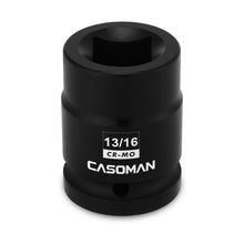 Load image into Gallery viewer, CASOMAN 3/4-Inch Drive 13/16-Inch Square Impact Socket, 4-Point, SAE, CR-MO