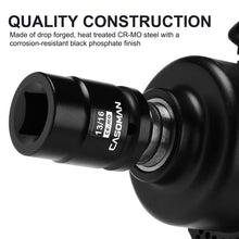 Load image into Gallery viewer, CASOMAN 3/4-Inch Drive 13/16-Inch Square Impact Socket, 4-Point, SAE, CR-MO