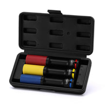Load image into Gallery viewer, CASOMAN 3PCS 1/2" Drive Non-marring &amp; Thin Wall Lug Nut Impact Socket Set, for Wheel Lug Nut Remover, Extra Deep 150mm, 6-Point, Metric, CR-MO, 17mm 19mm 21mm