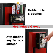 Load image into Gallery viewer, CASOMAN Magnetic Glove/Tissue Dispenser, 8LBS Capacity, Black Glove Dispenser Wall Mount, Glove Box Holder, Glove Holder for Wall Mount, Magnetic Glove Box Holder