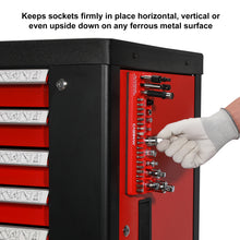Load image into Gallery viewer, CASOMAN 35-Piece Magnetic Socket Accessory Holder, Magnetic Tool Organizer Tray, Holds Bits, Adapters, Universal Joints,Bit Holders, and Bits