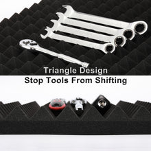 Load image into Gallery viewer, CASOMAN 4PCS Professional Toolbox liner, Trap Mat Universal Tool Drawer Liner, Non-Slip Foam Inserts, Easy Cut, Black, 23.6"x15.7"