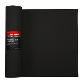 CASOMAN Professional Tool Box Liner and Drawer Liner - 24 inch (wide) x 24 feet (long), Non-Slip,Easy Cut, Black