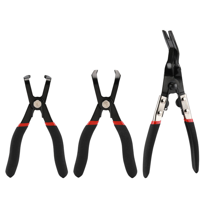 Swpeet 3Pcs Body Clip Removal Pliers Set, Including 30 Degree and 80 Degree  Push Pin Pliers