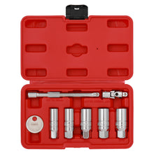 Load image into Gallery viewer, CASOMAN 3/8-Inch Drive Spark Plug Socket Set, 6-Point, Include Extension Bar, Unviersal Joint &amp; Spark Plug Gapper, 8Piece Set, CR-V Steel