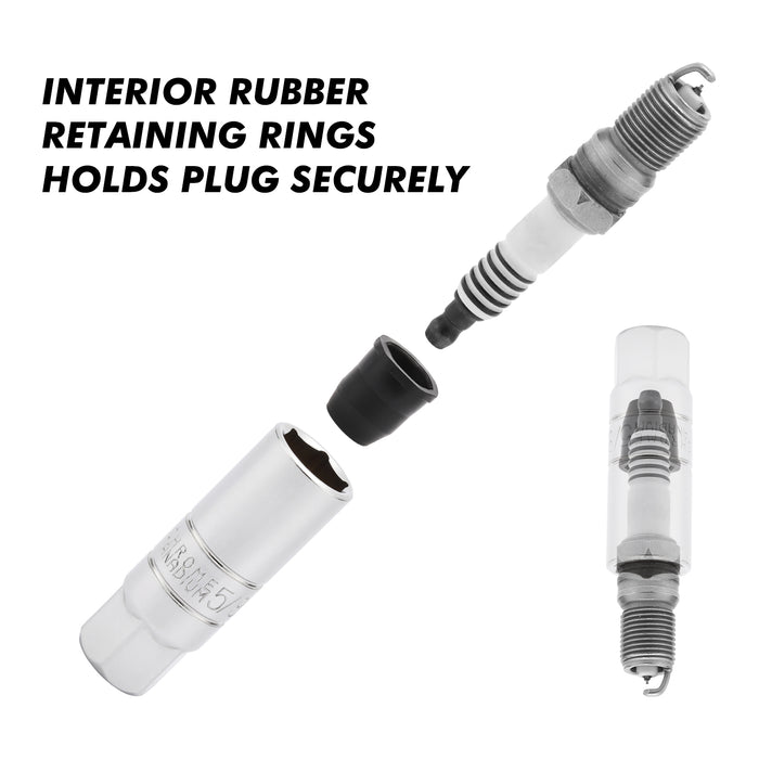 Coupons For QUINN 3/8 In. Drive SAE And Metric Spark Plug Socket Set - Foto 7