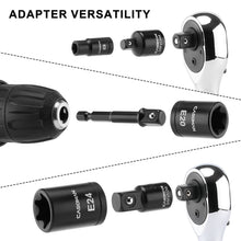 Load image into Gallery viewer, CASOMAN 32-Piece Torx Bit Socket and Female External Socket Set, 14 Star Bits (T8- T70) and 13 Female E-Torx Sockets (E4-E24), Include 5 Impact Socket Adapter