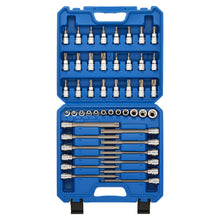 Load image into Gallery viewer, CASOMAN 48PCS 3/8"Drive Master Torx Bit Socket and External Torx Socket Set, Deep &amp; Shallow, Torx/Extra Long Torx/Tamper Proof Torx/E-Torx, CR-V &amp; S2 Steel