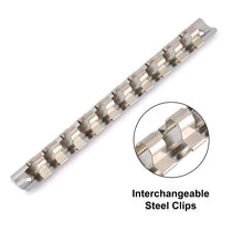 Load image into Gallery viewer, CASOMAN 10-Piece 3/8" Drive Low Profile Impact Torx Bit Socket Set, Includes Storage Rail, CR-MO Steel, Designed for Impact Use