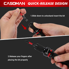 Load image into Gallery viewer, CASOMAN 11PCS Impact Socket Accessory Set, Includes Impact Socket Adapters and Reducers, Impact to 1/4" Hex Converters, Swivel Socket Adapters, CR-MO Steel, for Automotive Repair