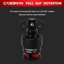 Load image into Gallery viewer, CASOMAN 11PCS Impact Socket Accessory Set, Includes Impact Socket Adapters and Reducers, Impact to 1/4" Hex Converters, Swivel Socket Adapters, CR-MO Steel, for Automotive Repair
