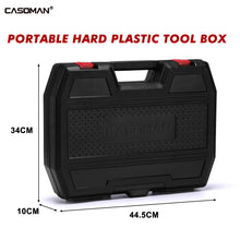 Load image into Gallery viewer, CASOMAN 14PCS 3/4" Drive Deep Spindle Axle Nut Impact Socket Set, 6 Point, CR-MO, 1" to 2", SAE, Large Socket Set, Heavy Duty Use in Removing and Installing Axle Nuts