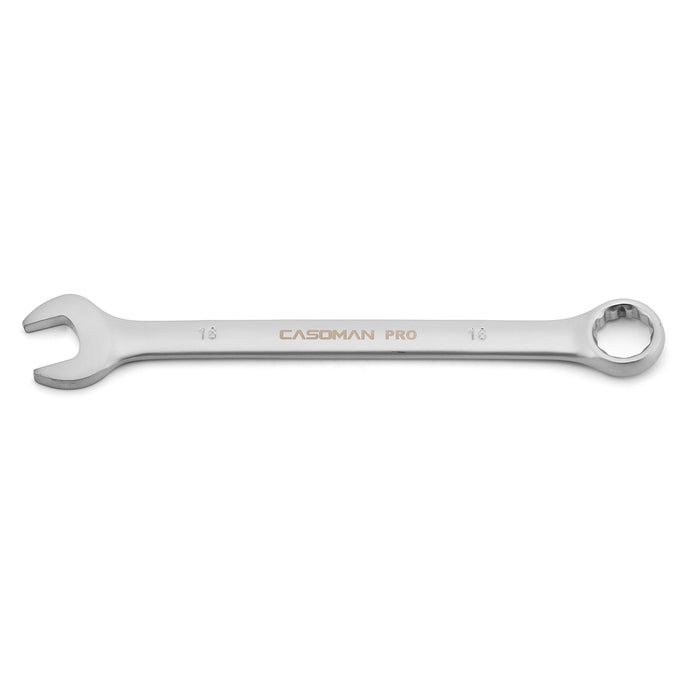 CASOMAN PRO 16mm Combination Wrench - Industrial Grade Spanners with 12-Point Design, Durable Chrome Vanadium Steel, Metric