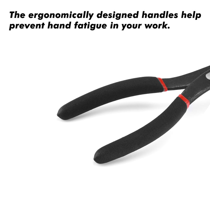 CASOMAN PRO 11" Long Diagonal Cutting Nipper for Hard-to-Reach Narrow Spaces, Non-slip Handle