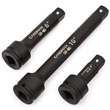Load image into Gallery viewer, CASOMAN 3/4” Drive Impact Extension Bar, Cr-Mo Steel ,3-Piece Set , 4”, 6”, 10” ext. bar