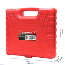 Load image into Gallery viewer, CASOMAN 1/2- Inch Drive Deep Spindle Axle Nut Impact Socket Set, 6 Point, CR-MO, Metric, 29mm-38mm, 9-Piece 1/2" Dr. Deep Impact Socket Set
