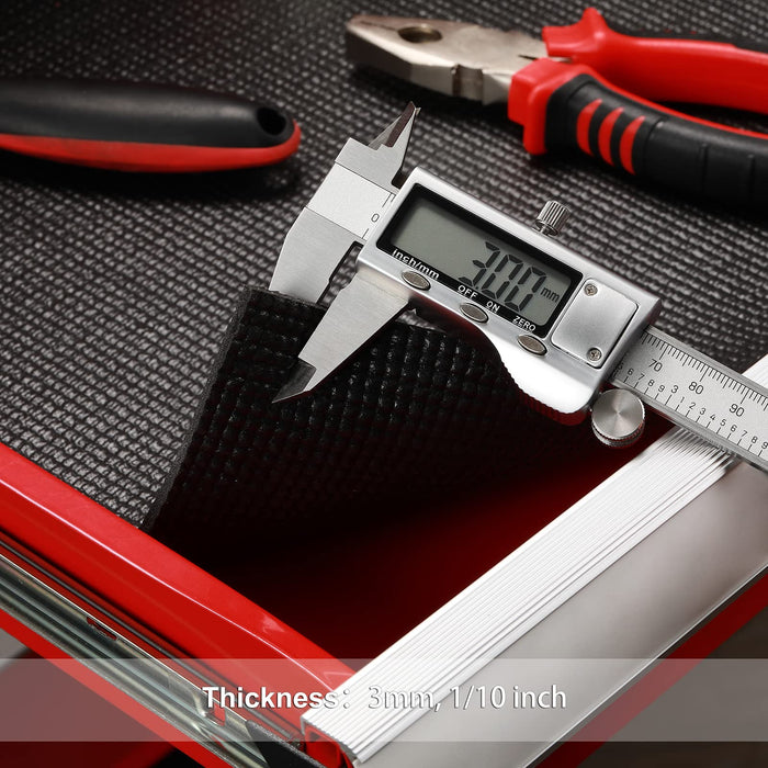 Tool Box Liner and Drawer Liner, Non-Slip Shelf Liner - Adjustable