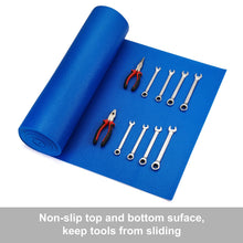 Load image into Gallery viewer, CASOMAN Professional Tool Box and Drawer Liner, Blue, Easy Cut Non-Slip Foam Rubber Toolbox Drawer Liner Mat - Adjustable Thick Cabinet Liners, 24inch (Wide) X 24feet (Long)