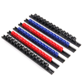 CASOMAN 6 Piece Screwdriver Organizer and Wrench Organizer, Hand Tool Holder, Plastic Rail Wrench Hanger with Clips