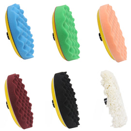 CASOMAN 7-Inch Buffing and Polishing Pad Kit, 7 Pieces 7