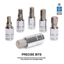 Load image into Gallery viewer, CASOMAN 13 Piece Hex Bit Socket Set, Metric, 2 mm-14 mm, S2 Steel Allen Bit Socket Kit