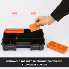 Load image into Gallery viewer, CASOMAN Hardware &amp; Parts Organizers, 4 Piece Set Toolbox, Compartment Small Parts Organizer, Versatile and Durable Storage Tool Box