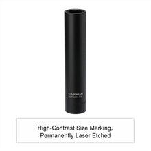 Load image into Gallery viewer, CASOMAN 1/2-Inch Drive Extra Deep Socket (3/4"), CR-MO, SAE, 6-Point, Extra Long