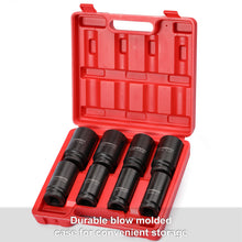 Load image into Gallery viewer, CASOMAN 3/4" Drive Deep Impact Socket Set, 8 Piece Set, SAE Sizes (1-Inch to 1-1/2-Inch), 6 Point, 3/4" Dr. Heavy Duty Impact Socket Set