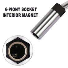 Load image into Gallery viewer, CASOMAN 5/8" Swivel Magnetic Spark Plug Socket, 3/8" Drive x 8-Inch Ext. Bar Length, 360 Degree Swivel, Enhanced Magnetic Design, 6 Point, Cr-V Steel